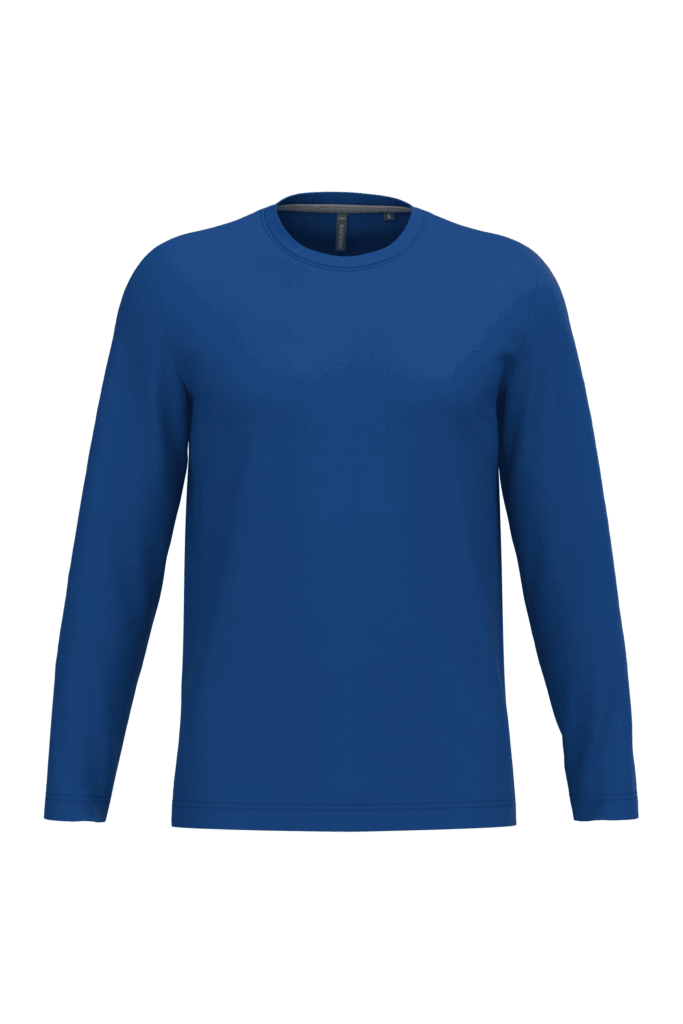T-shirt col rond manches longues homme
