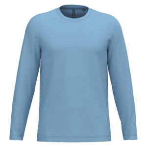 T-shirt col rond manches longues homme