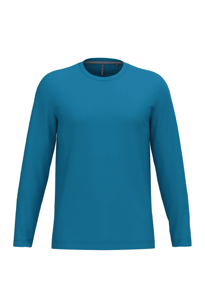 T-shirt col rond manches longues homme
