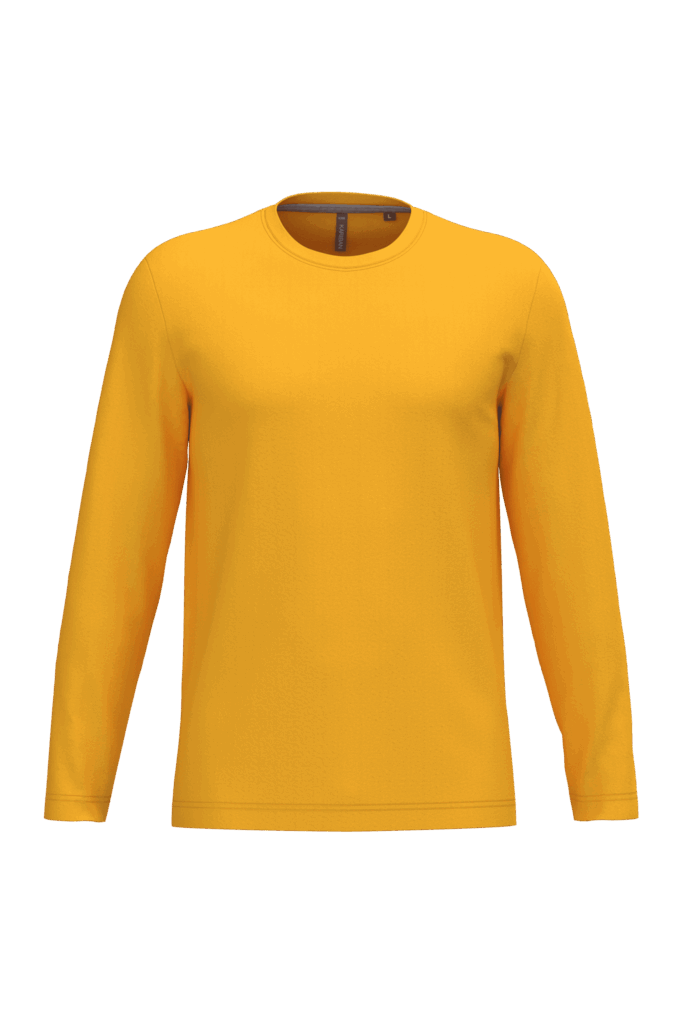 T-shirt col rond manches longues homme