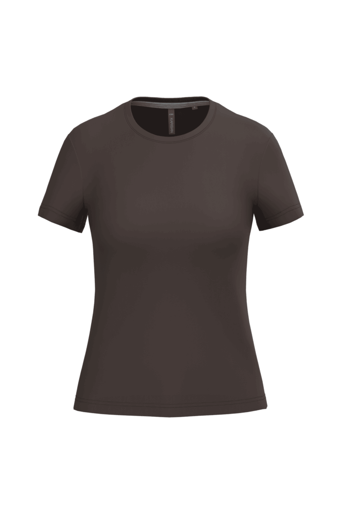 T-shirt col rond manches courtes femme
