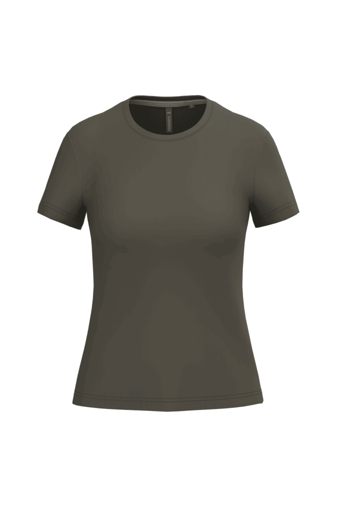 T-shirt col rond manches courtes femme
