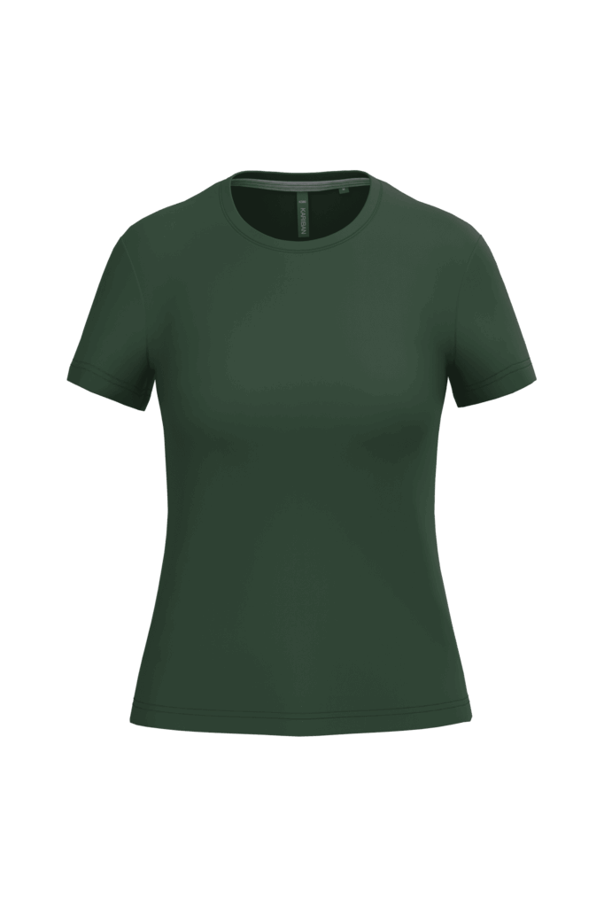 T-shirt col rond manches courtes femme