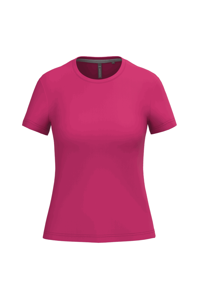T-shirt col rond manches courtes femme