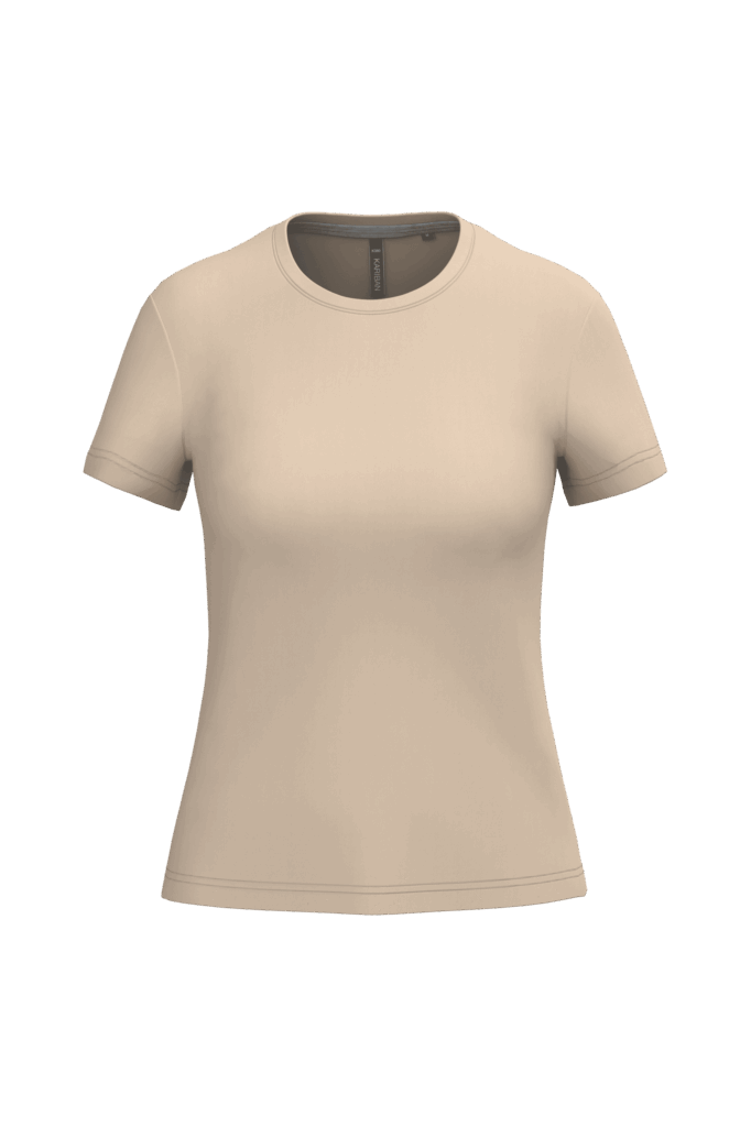 T-shirt col rond manches courtes femme