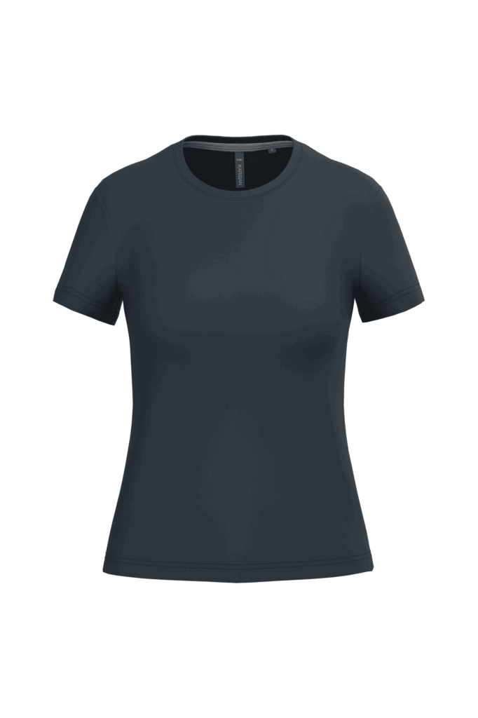 T-shirt col rond manches courtes femme