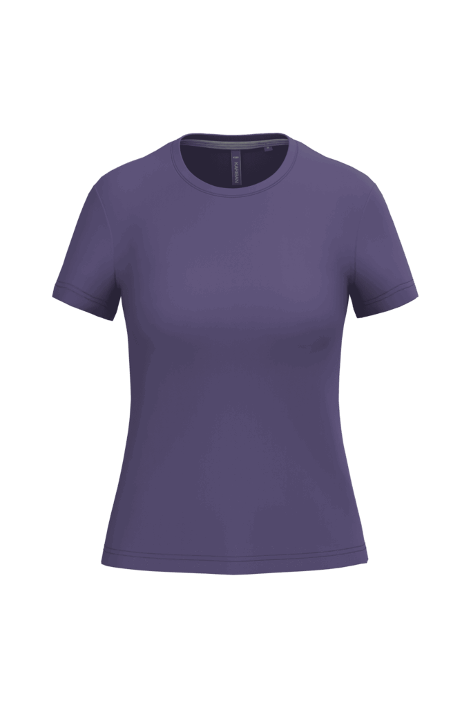 T-shirt col rond manches courtes femme