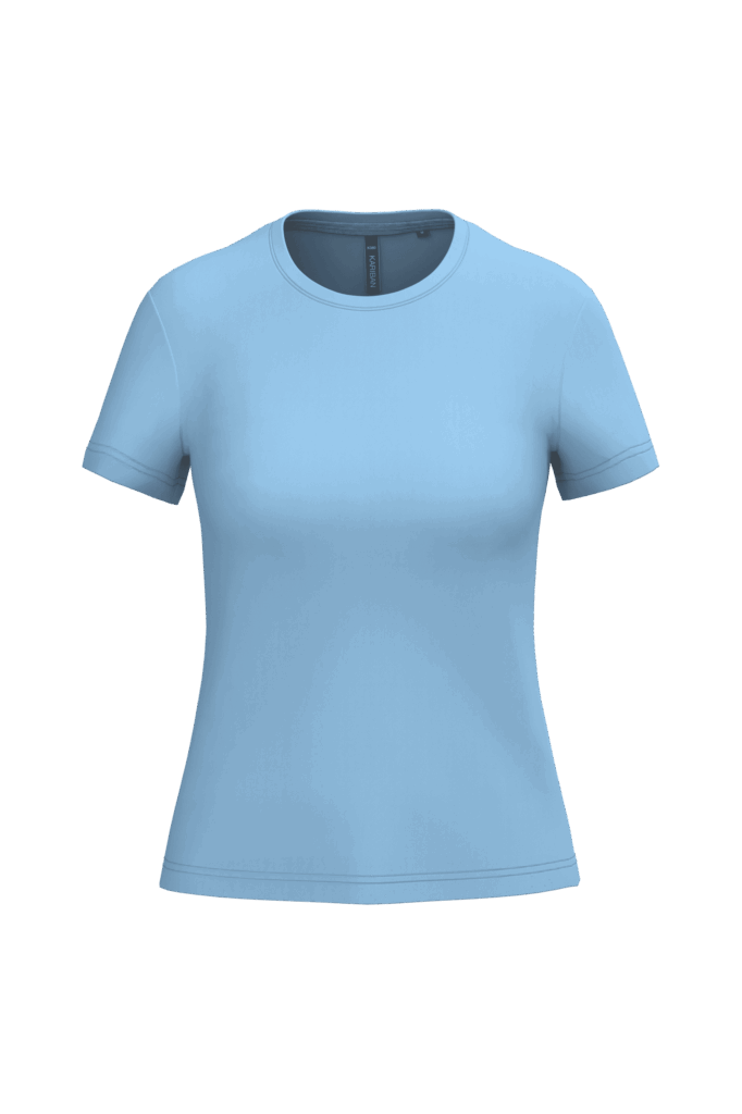 T-shirt col rond manches courtes femme