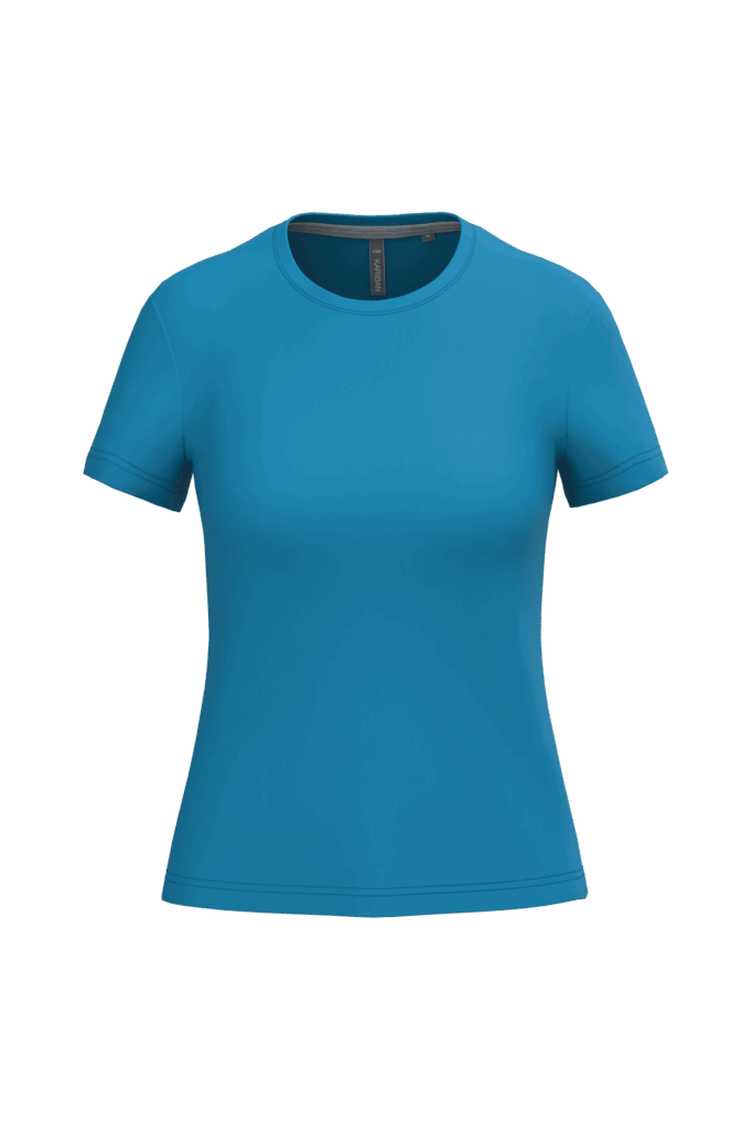 T-shirt col rond manches courtes femme