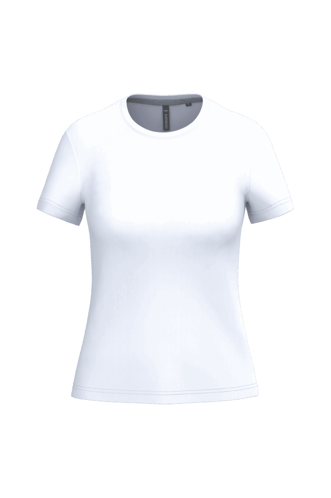 T-shirt col rond manches courtes femme