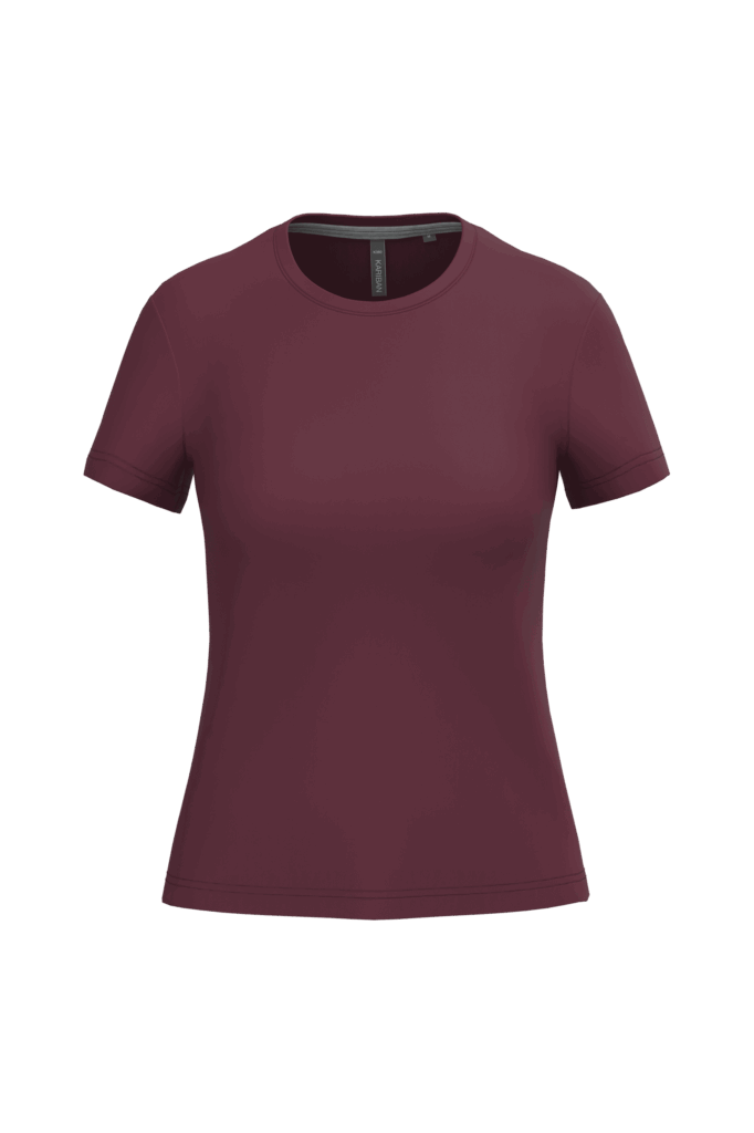 T-shirt col rond manches courtes femme