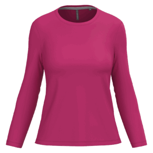 T-shirt col rond manches longues femme