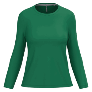 T-shirt col rond manches longues femme