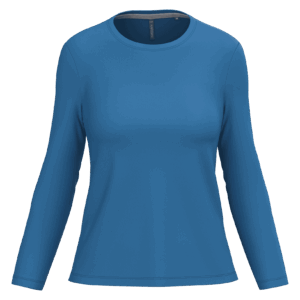T-shirt col rond manches longues femme