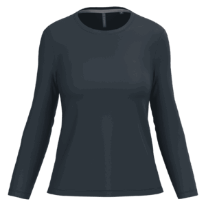 T-shirt col rond manches longues femme