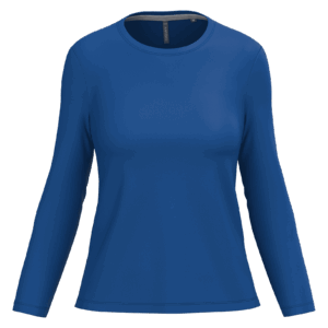 T-shirt col rond manches longues femme