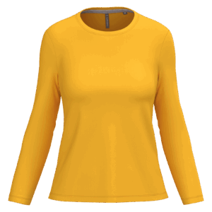 T-shirt col rond manches longues femme
