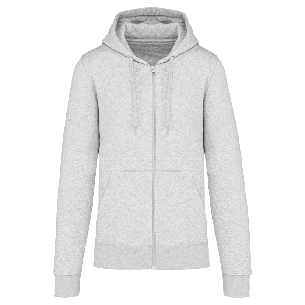 Sweat-shirt écoresponsable zippé à capuche homme