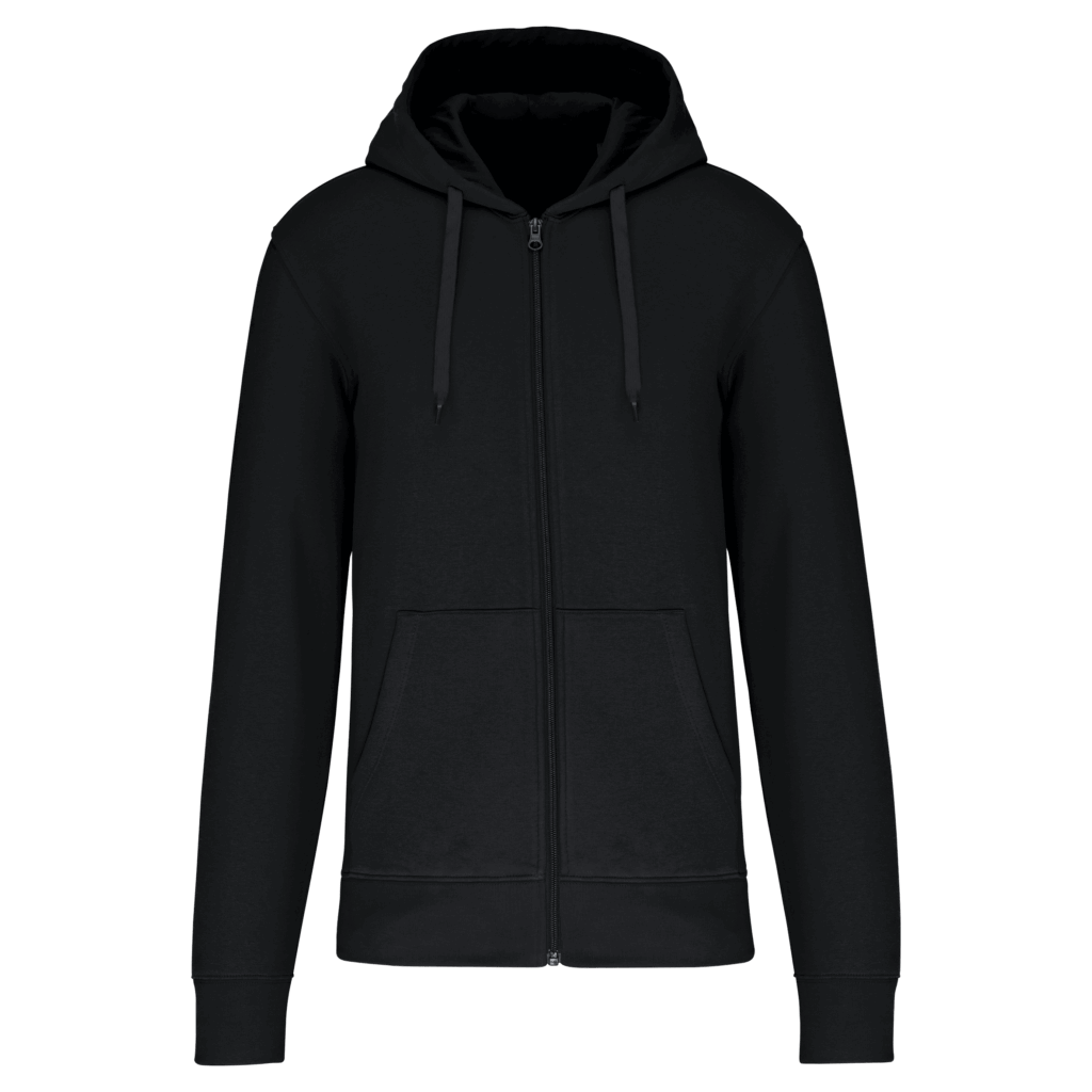 Sweat-shirt écoresponsable zippé à capuche homme