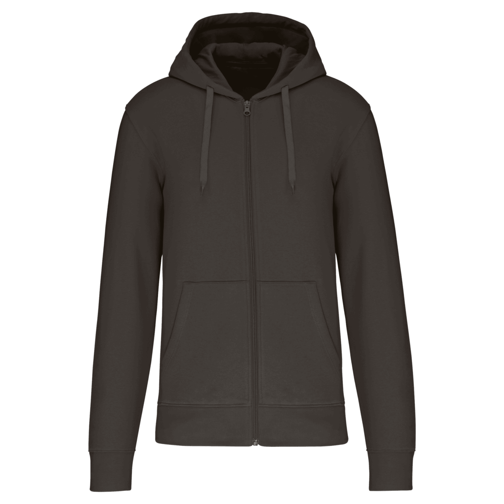 Sweat-shirt écoresponsable zippé à capuche homme