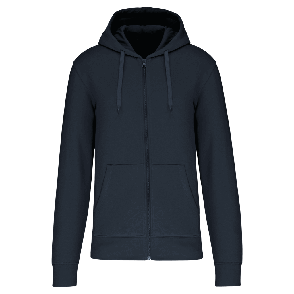 Sweat-shirt écoresponsable zippé à capuche homme