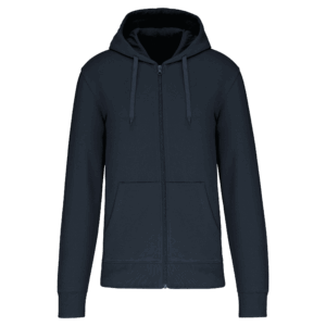 Sweat-shirt écoresponsable zippé à capuche homme