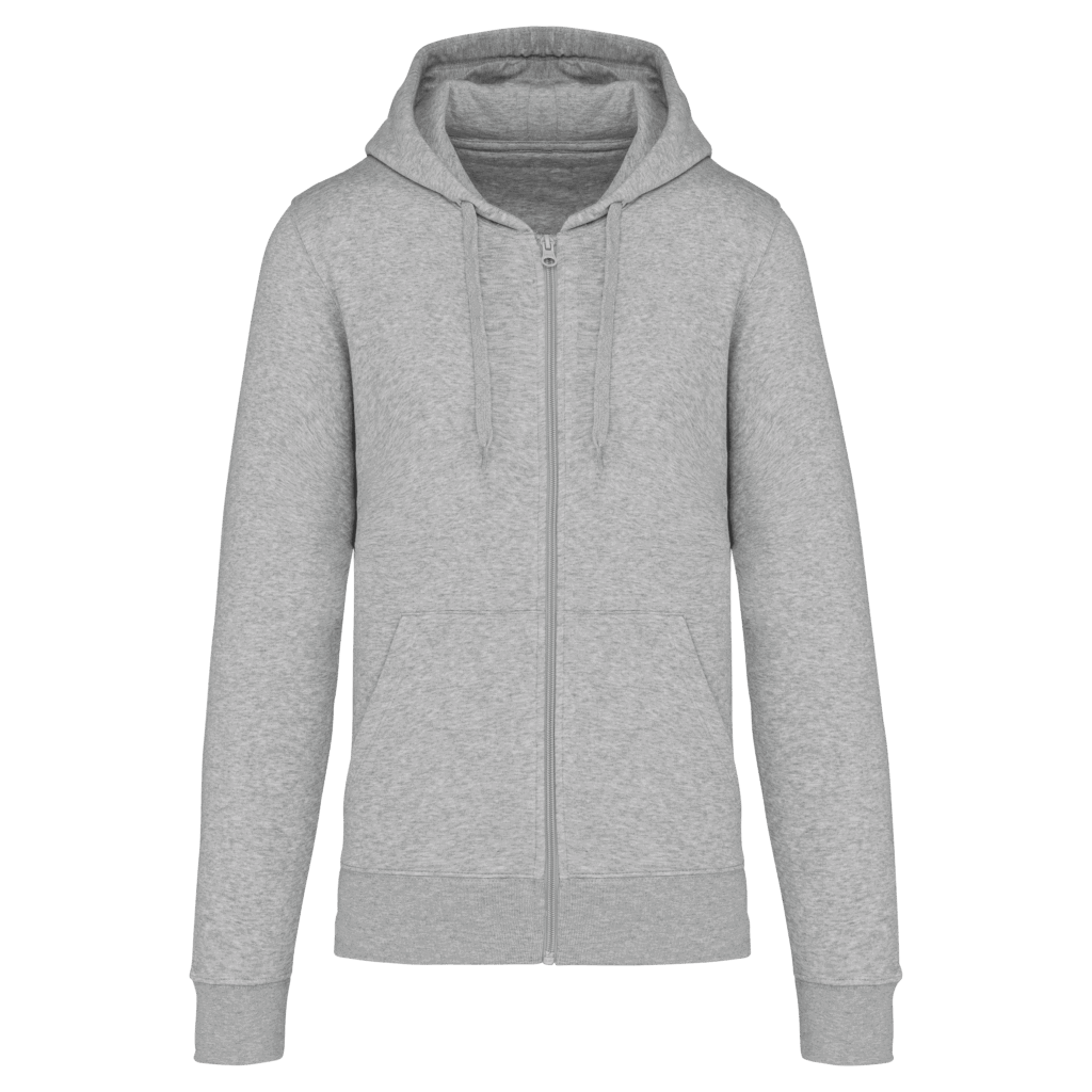 Sweat-shirt écoresponsable zippé à capuche homme