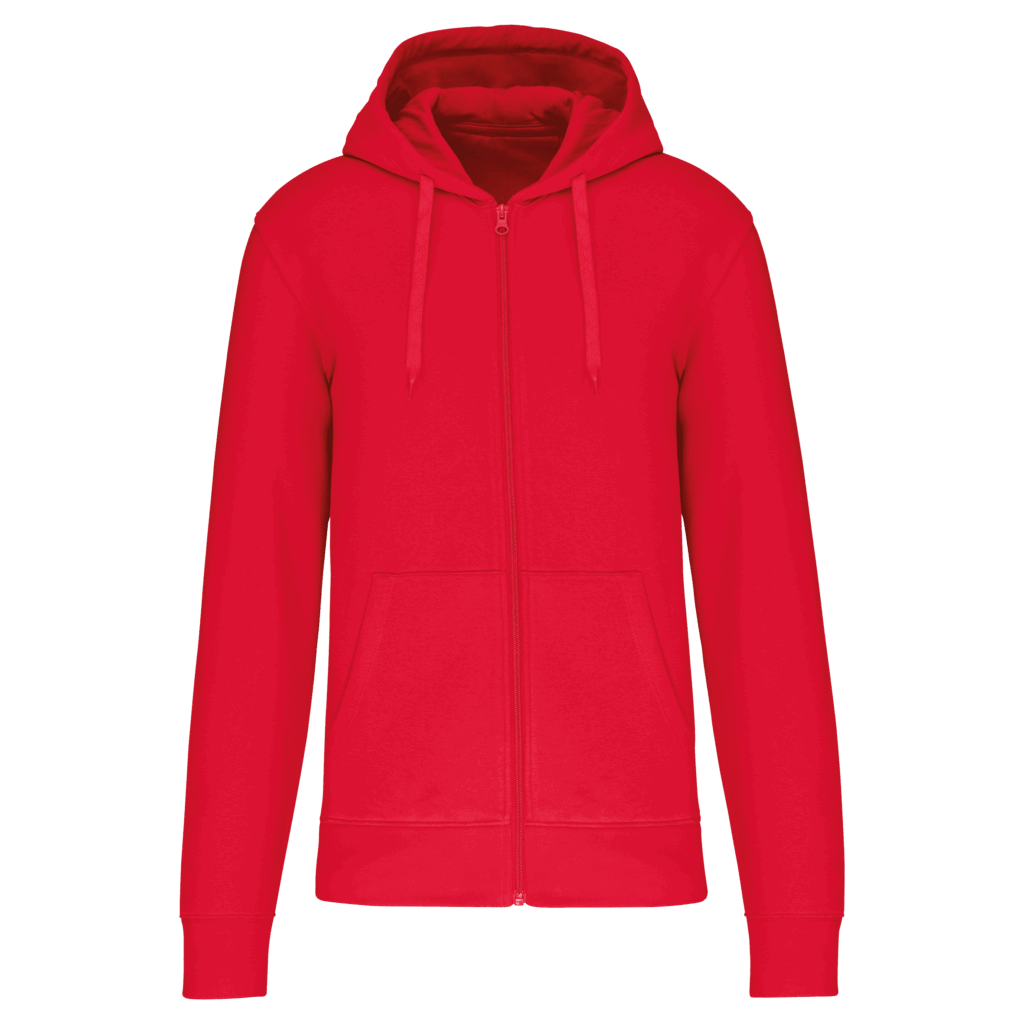 Sweat-shirt écoresponsable zippé à capuche homme