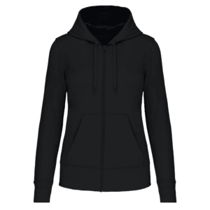 Sweat-shirt écoresponsable zippé à capuche femme