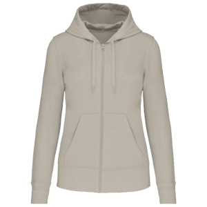 Sweat-shirt écoresponsable zippé à capuche femme