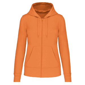 Sweat-shirt écoresponsable zippé à capuche femme
