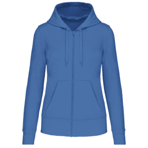 Sweat-shirt écoresponsable zippé à capuche femme