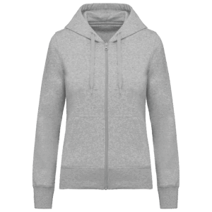 Sweat-shirt écoresponsable zippé à capuche femme