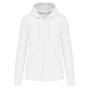 Sweat-shirt écoresponsable zippé à capuche femme
