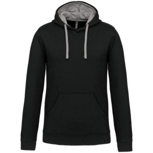 Sweat-shirt capuche contrastée homme