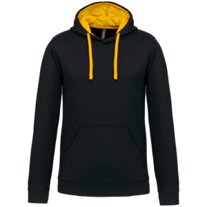 Sweat-shirt capuche contrastée homme