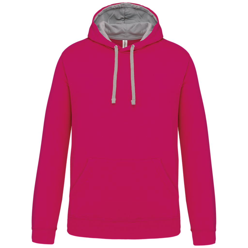 Sweat-shirt capuche contrastée homme