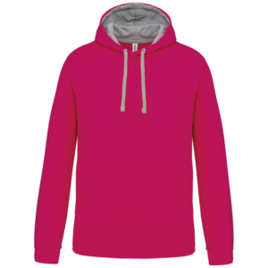 Sweat-shirt capuche contrastée homme