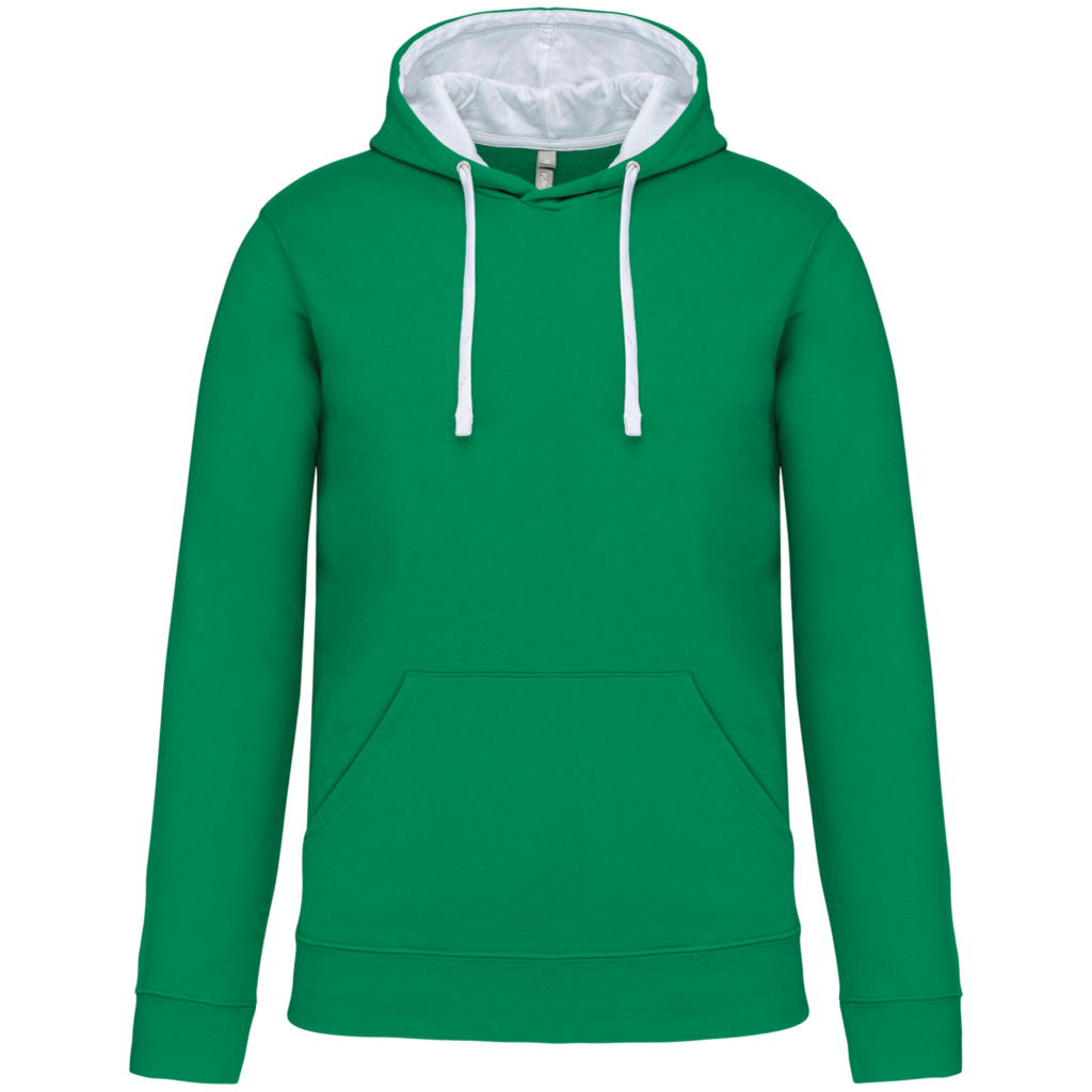 Sweat-shirt capuche contrastée homme