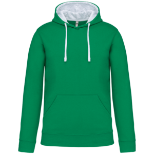 Sweat-shirt capuche contrastée homme