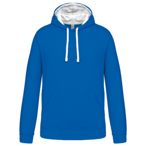 Sweat-shirt capuche contrastée homme