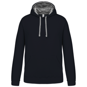 Sweat-shirt capuche contrastée homme