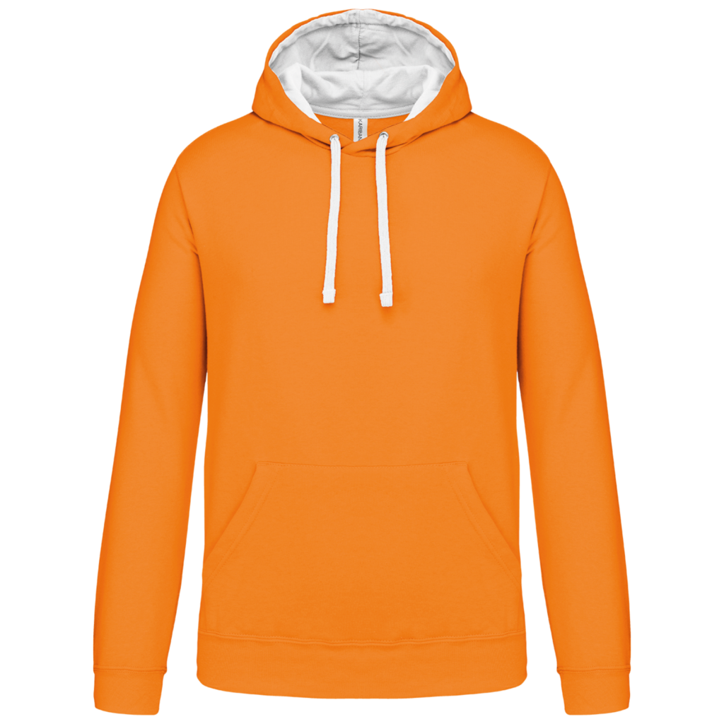 Sweat-shirt capuche contrastée homme