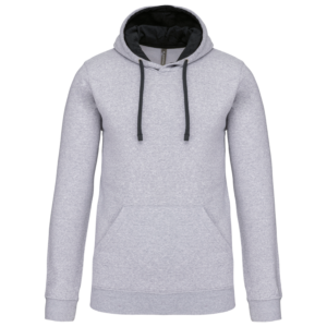 Sweat-shirt capuche contrastée homme