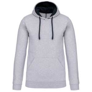 Sweat-shirt capuche contrastée homme