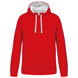 Sweat-shirt capuche contrastée homme