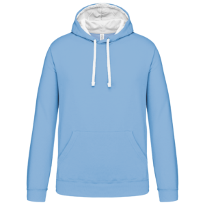 Sweat-shirt capuche contrastée homme