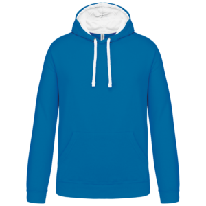 Sweat-shirt capuche contrastée homme