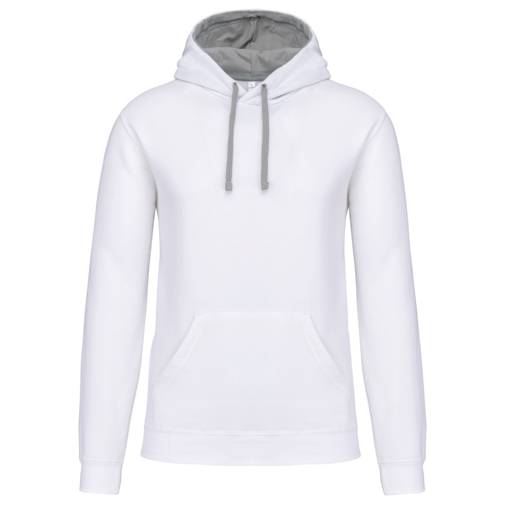 Sweat-shirt capuche contrastée homme