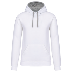 Sweat-shirt capuche contrastée homme